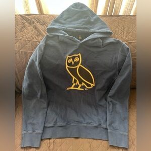 October’s Very Own OG OVO Embroidered Owl Hoodie - Navy/Gold - Authentic